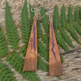 Eucalyptus Purple Wood Handmade Wooden Australian Earrings Melbourne