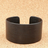 American White Ash-Stained Black-Wooden Bangle- Wood Bracelet - Cuff Made in Melbourne Australia
