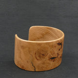 Oak Burl Bangle, Wooden Bentwood Bracelet - Cuff Made in Melbourne- Australia