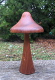 Handcrafted Blackwood Wooden Mushroom-woodturned- Steiner wood turned mushroom sculpture - Handmade in Australia