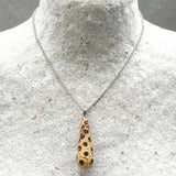 Handmade Wooden teardrop shape Natural Pendant with necklace made out of Native Australian Callistemon (Bottlebrush)- with necklace- native made in Melbourne-Australia