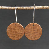 Natural Hoops Wooden Planet Earrings- Round Circles Wood -Natural -Hypoallergenic-Made in Melbourne Australia