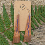 Eucalyptus Purple Wood Handmade Wooden Australian Earrings Melbourne