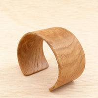 Wooden Bracelet Oak Burl Made in Melbourne Australia Cuff