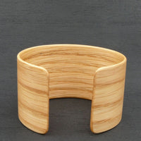 American Oak Bangle, Wooden Bentwood Bracelet, Cuff Made in Melbourne- Australia