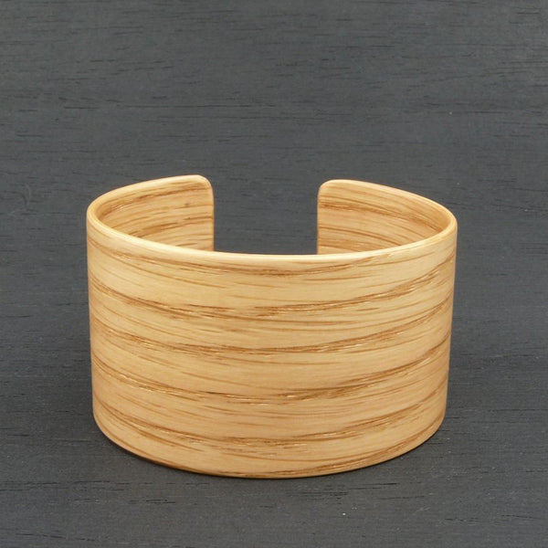 American Oak Bangle, Wooden Bentwood Bracelet, Cuff Made in Melbourne- Australia