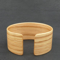 American Oak Bangle, Wooden Bentwood Bracelet, Cuff Made in Melbourne- Australia