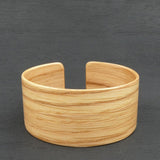 American Oak Bangle, Wooden Bentwood Bracelet, Cuff Made in Melbourne- Australia