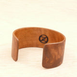 Queensland Walnut Bangle, Wooden Bentwood Bracelet, Cuff Made in Melbourne- Australia