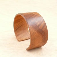 Queensland Walnut Bangle, Wooden Bentwood Bracelet, Cuff Made in Melbourne- Australia