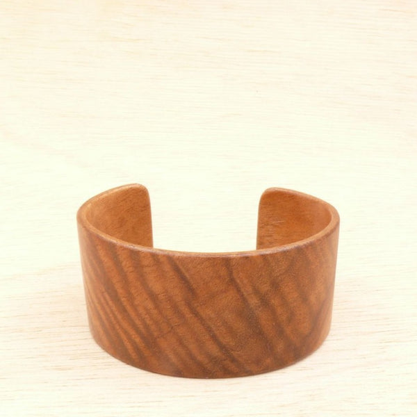 Queensland Walnut Bangle, Wooden Bentwood Bracelet, Cuff Made in Melbourne- Australia