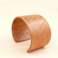 Queensland Walnut Bangle, Wooden Bentwood Bracelet, Cuff Made in Melbourne- Australia