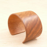 Queensland Walnut Bangle, Wooden Bentwood Bracelet, Cuff Made in Melbourne- Australia