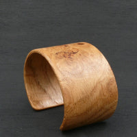 Wooden Bracelet Oak Burl Made in Melbourne Australia Cuff