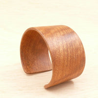 Queensland Walnut Bangle, Wooden Bentwood Bracelet, Cuff Made in Melbourne- Australia