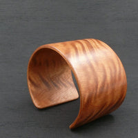 Queensland Walnut Bangle, Wooden Bentwood Bracelet, Cuff Made in Melbourne- Australia