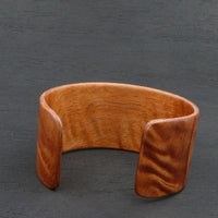 Queensland Walnut Bangle, Wooden Bentwood Bracelet, Cuff Made in Melbourne- Australia