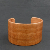 Tasmanian Fiddleback Blackwood Bangle, Wooden Bentwood Bracelet, Cuff Made in Melbourne- Australia