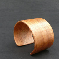 Tasmanian Fiddleback Blackwood Bangle, Wooden Bentwood Bracelet, Cuff Made in Melbourne- Australia