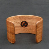 Tasmanian Fiddleback Blackwood Bangle, Wooden Bentwood Bracelet, Cuff Made in Melbourne- Australia