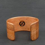 Tasmanian Fiddleback Blackwood Bangle, Wooden Bentwood Bracelet, Cuff Made in Melbourne- Australia