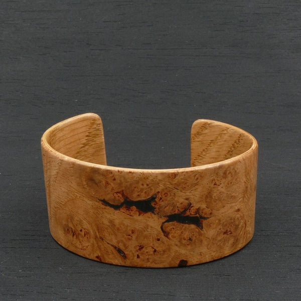 Wooden Bracelet Oak Burl Made in Melbourne Australia Cuff