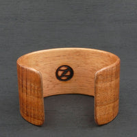 Tasmanian Fiddleback Blackwood Bangle, Wooden Bentwood Bracelet, Cuff Made in Melbourne- Australia