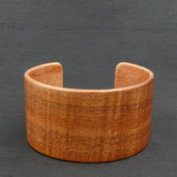 Tasmanian Fiddleback Blackwood Bangle, Wooden Bentwood Bracelet, Cuff Made in Melbourne- Australia