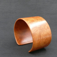 American Myrtle Bangle, Wooden Bentwood Bracelet, Cuff extra Glossy Lacquer Finish-Made in Melbourne- Australia