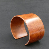 American Myrtle Bangle, Wooden Bentwood Bracelet, Cuff extra Glossy Lacquer Finish-Made in Melbourne- Australia