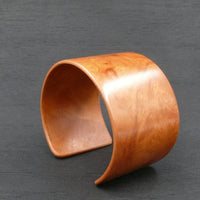 American Myrtle Bangle, Wooden Bentwood Bracelet, Cuff extra Glossy Lacquer Finish-Made in Melbourne- Australia