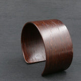 Wengi Bangle, Wooden Bentwood Bracelet, Cuff extra Glossy Lacquer Finish-Made in Melbourne- Australia