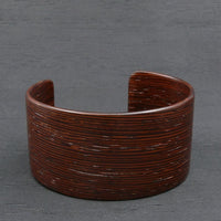 Wengi Bangle, Wooden Bentwood Bracelet, Cuff extra Glossy Lacquer Finish-Made in Melbourne- Australia