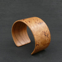 Wooden Bracelet Oak Burl-Made- in Melbourne Australia Cuff