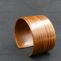 Teak Bangle, Wooden Bentwood Bracelet, Cuff extra Glossy Lacquer Finish-Made in Melbourne- Australia