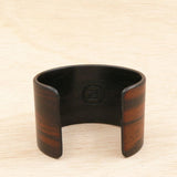 Macassar Ebony Wooden Bracelet - Made in Melbourne-Australia Cuff