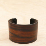 Macassar Ebony Wooden Bracelet - Made in Melbourne-Australia Cuff