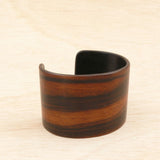 Macassar Ebony Wooden Bracelet - Made in Melbourne-Australia Cuff