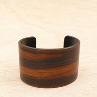 Macassar Ebony Wooden Bracelet - Made in Melbourne-Australia Cuff