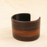 Macassar Ebony Wooden Bracelet - Made in Melbourne-Australia Cuff