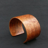 Wooden Bracelet Tasmanian Birdseye Blackwood Made in Melbourne Australia- Cuff