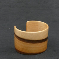 Tasmanian Blackheart Sassafras Bangle, Wooden Bentwood Bracelet - Cuff Made in Melbourne- Australia