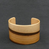 Tasmanian Blackheart Sassafras Bangle, Wooden Bentwood Bracelet - Cuff Made in Melbourne- Australia