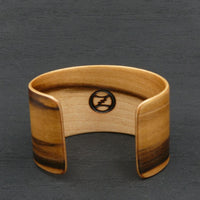 Tasmanian Blackheart Sassafras Bangle, Wooden Bentwood Bracelet - Cuff Made in Melbourne- Australia