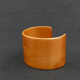 Tasmanian Birdseye Huon Pine Bangle, Wooden Bentwood Bracelet - Cuff Made in Melbourne- Australia