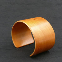 Tasmanian Birdseye Huon Pine Bangle, Wooden Bentwood Bracelet - Cuff Made in Melbourne- Australia