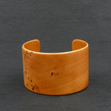 Tasmanian Birdseye Huon Pine Bangle, Wooden Bentwood Bracelet - Cuff Made in Melbourne- Australia