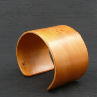 Tasmanian Birdseye Huon Pine Bangle, Wooden Bentwood Bracelet - Cuff Made in Melbourne- Australia