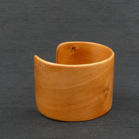 Tasmanian Birdseye Huon Pine Bangle, Wooden Bentwood Bracelet - Cuff Made in Melbourne- Australia