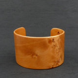 Tasmanian Birdseye Huon Pine Bangle, Wooden Bentwood Bracelet - Cuff Made in Melbourne- Australia